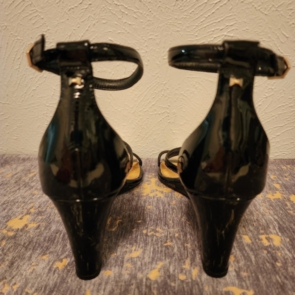 Ted Baker black strappy shoes size‎ 40 (9.5) - Picture 6 of 8